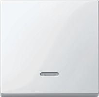 Лицевая панель Schneider Electric Merten System M для 1-кл. выключателя с подсветкой полярно белый картинка